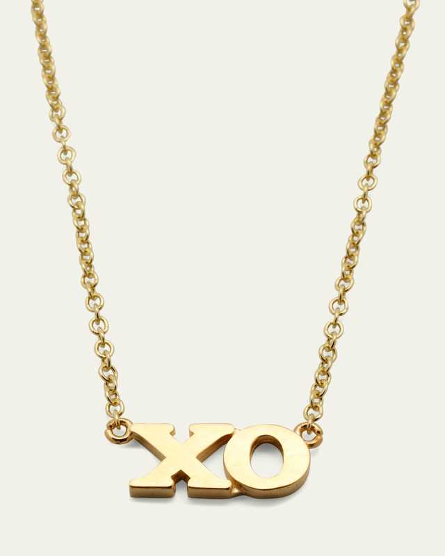 18k XO Pendant Necklace